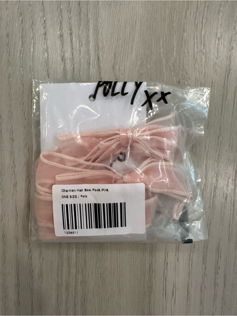 Princess Polly Pink Bow Hair Set
